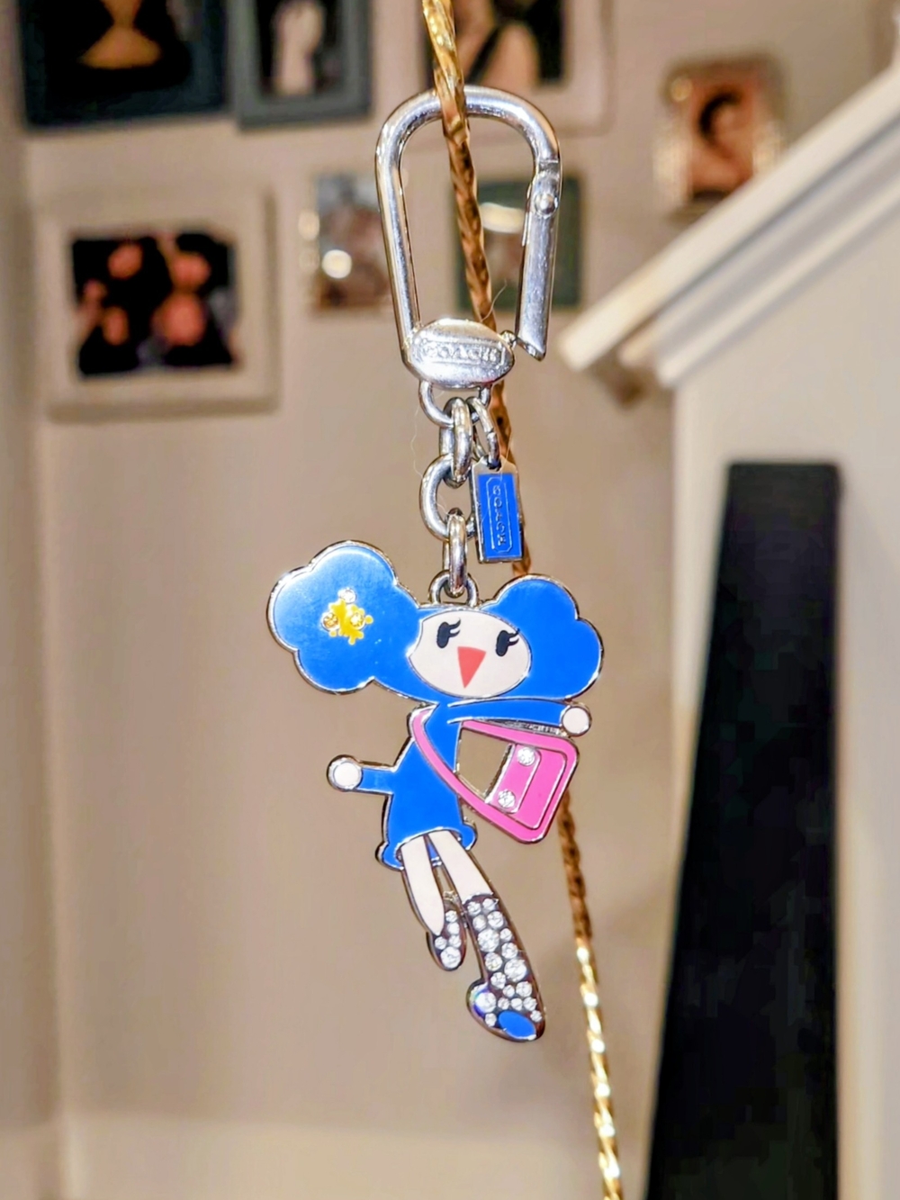 *SUPER RARE * COACH POPPY CHAN BLUEBERRY  BAG CHARM / Japan 2009